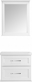 ASB-Woodline Зеркало Венеция 70 белое патина серебро – фотография-3